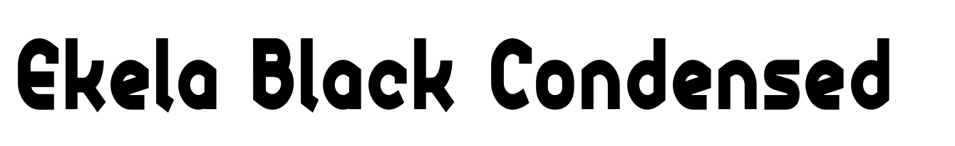 Ekela Black Condensed
